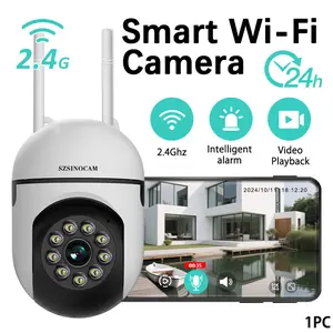 AI Wireless Security Camera with Color Night Vision, WiFi, Motion Detection & Visual Alerts, Wall-Mounted Outdoor & Indoor Security Camera for Advanced Electronic Monitoring