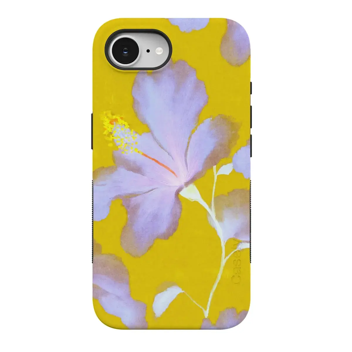 Casely iPhone 17e Case | Sunwashed Painted Floral | Hibiscus Haze | Bold Protective Design | Compatible with MagSafe