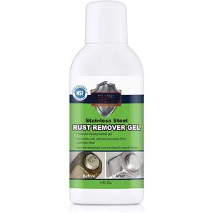 B450 Heavy Duty Stainless  Rust Remover Gel, 4 oz, Apply and Rinse, No Scrubbing Required