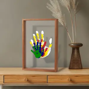 Family DIY Graffiti Handprint Kit, Custom DIY Craft Memorial Frame, Gift for New Moms, Parents, Grandparents, Baby Shower, Father's Day, Mother's Day, Valentine's Day