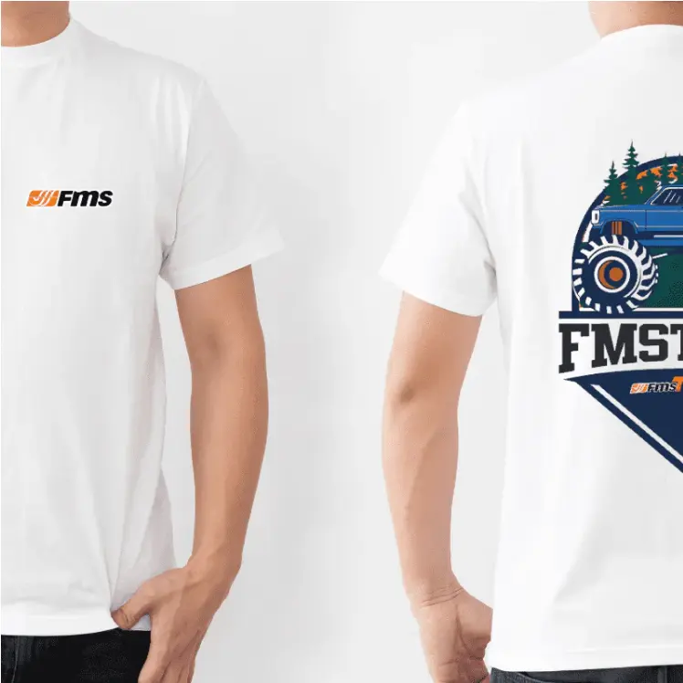 FMS Hobby FMStival Limited Edition Casual Graphic Short-Sleeve T-Shirt for Outdoors and Leisure Wear, Casual Athleisure Tee, Artwork Tee, Round Neck