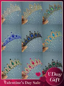 Princess Crown, Tiara, Perfect for Birthday Party and Carnival Accessories, Elegant Bride Headpiece, Christmas Gift Valentine's Day Accessory