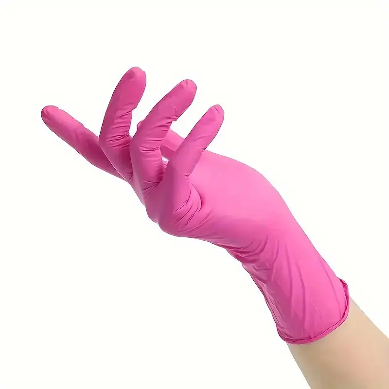 20/50/100pcs Deep Nitrile PVC Composite Disposable Gloves, Durable Cleaning Gloves, Home Cleaning, Housekeeping, Beauty Salon Tools, Women's Use, Cleaning Supplies