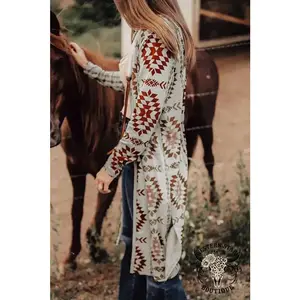 Aztec Cardigan Duster