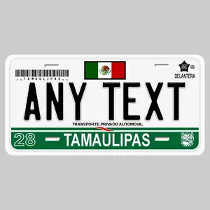 Placas De Tamaulipas  México personaliza personalized  License Plates