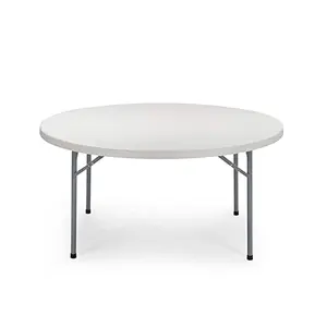 60-Inch Round Plastic Folding Table – Durable, Lightweight & Space-Saving Event Table