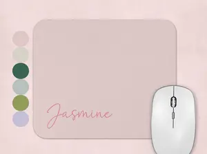 Custom Personalized Pastel Colors Mousepad, Aesthetic Mouse Pad, Office Decor for Women, Desk Accessories, Desktop Computer Gift