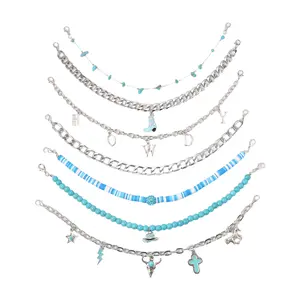 OIDEA Hat Chain Accessory Set for Women Men, Decorative Trucker Hat Chains, Removable Charms for Baseball Caps and Fashion Bucket Hats