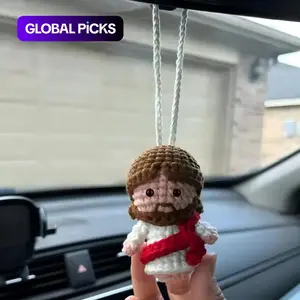 Handmade Jesus Car Mirror Hanging Ornament, Car Hanging Decoration, Unique Auto Accessory, Perfect Gift for Birthdays & Holidays, Personalize Your Vehicle Decor #GLOBAL PICKS