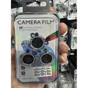Shiny Glitter Camera Protector, Eagle Eye Dot Diamond Camera Front Lens Protection Apple Phone IPhone Camera Cover 16 15 14 13 12 11 Pro Max HD Tempered Glass Screen Protector Accessories
