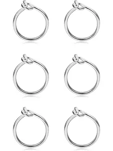 Jewellery 3 Pairs Women's Earrings 925 Sterling Silver, Hoop Earrings for Women Girls, Earrings Silver Set Hypoallergenic, Sterling Silver, Elegant Minimalist Earrings