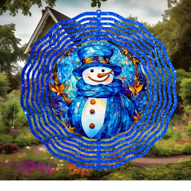 Blue Snowman