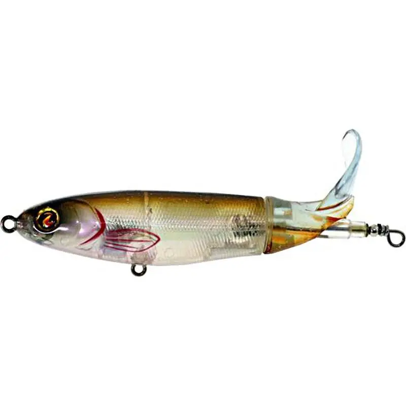 River2Sea Whopper Plopper 130 Saltwater Silent Topwater Prop Lure - 5 in Roll-Resist Saltwater Lures, 1 3/8 oz Super-Tough Paddle Tail Lure for Calmer Waters Fishing
