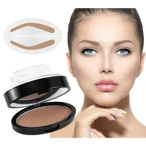 Eyebrow Seal Stamp Powder - Waterproof 3 Seconds Eye Make Up Nature Coloring Kit - Creates Natural Looking Brows for Makeup Beginners springtok