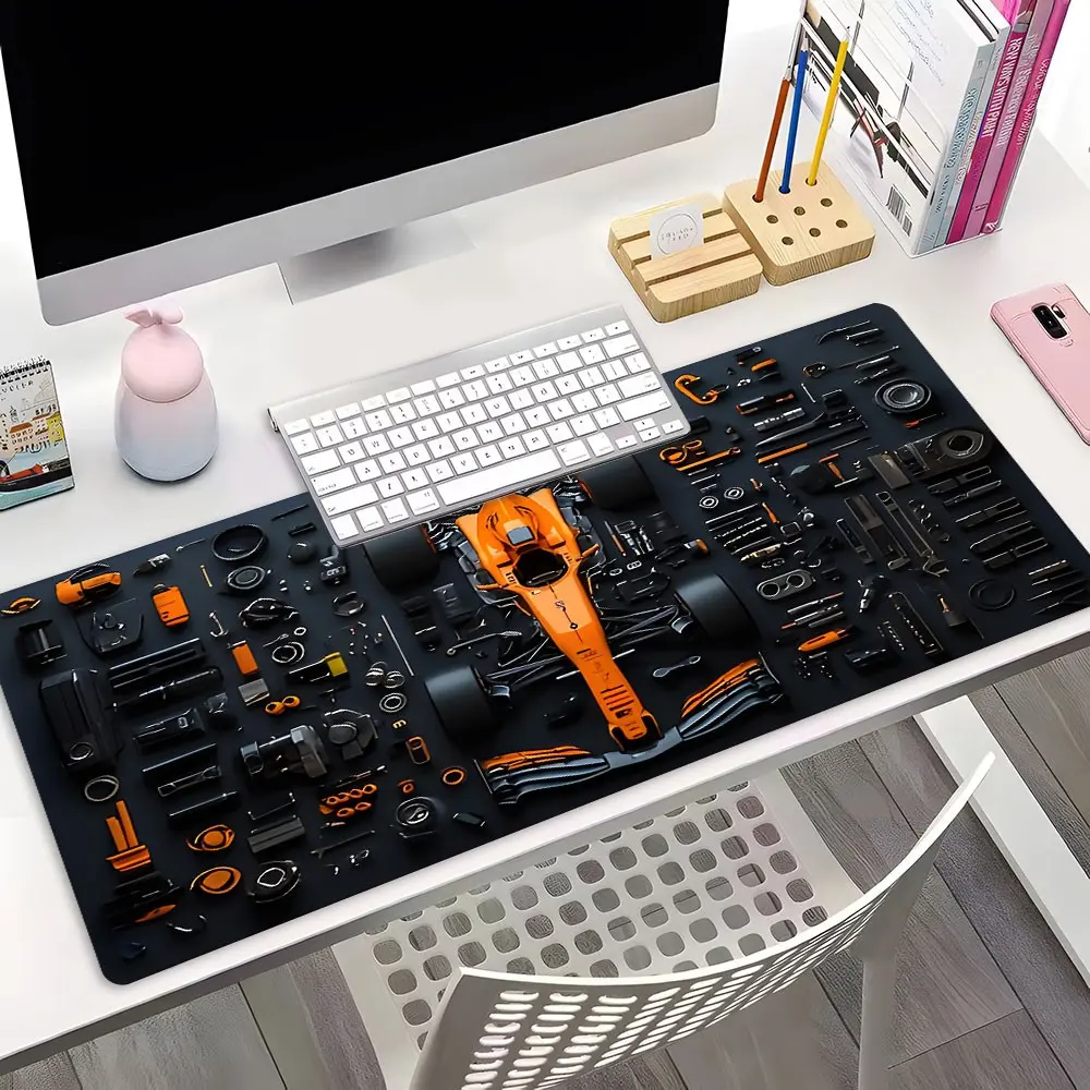 Racing Car Disassembly XXL Gaming Mouse Pad, Cool Car Desktop Decoration Protection Pad，Rubber Pad Non-slip Lock Edge Work Pad,Multi-size Mousepad Suitable For Laptop，Desktop Computer Games, Work, Family, Good Gift For Boys, Girls, Kids, Computer Mat