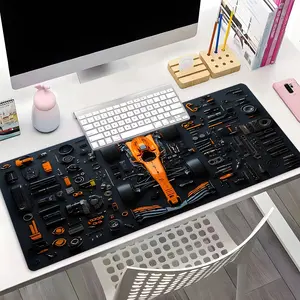 Racing Car Disassembly XXL Gaming Mouse Pad, Cool Car Desktop Decoration Protection Pad，Rubber Pad Non-slip Lock Edge Work Pad,Multi-size Mousepad Suitable For Laptop，Desktop Computer Games, Work, Family, Good Gift For Boys, Girls, Kids, Computer Mat