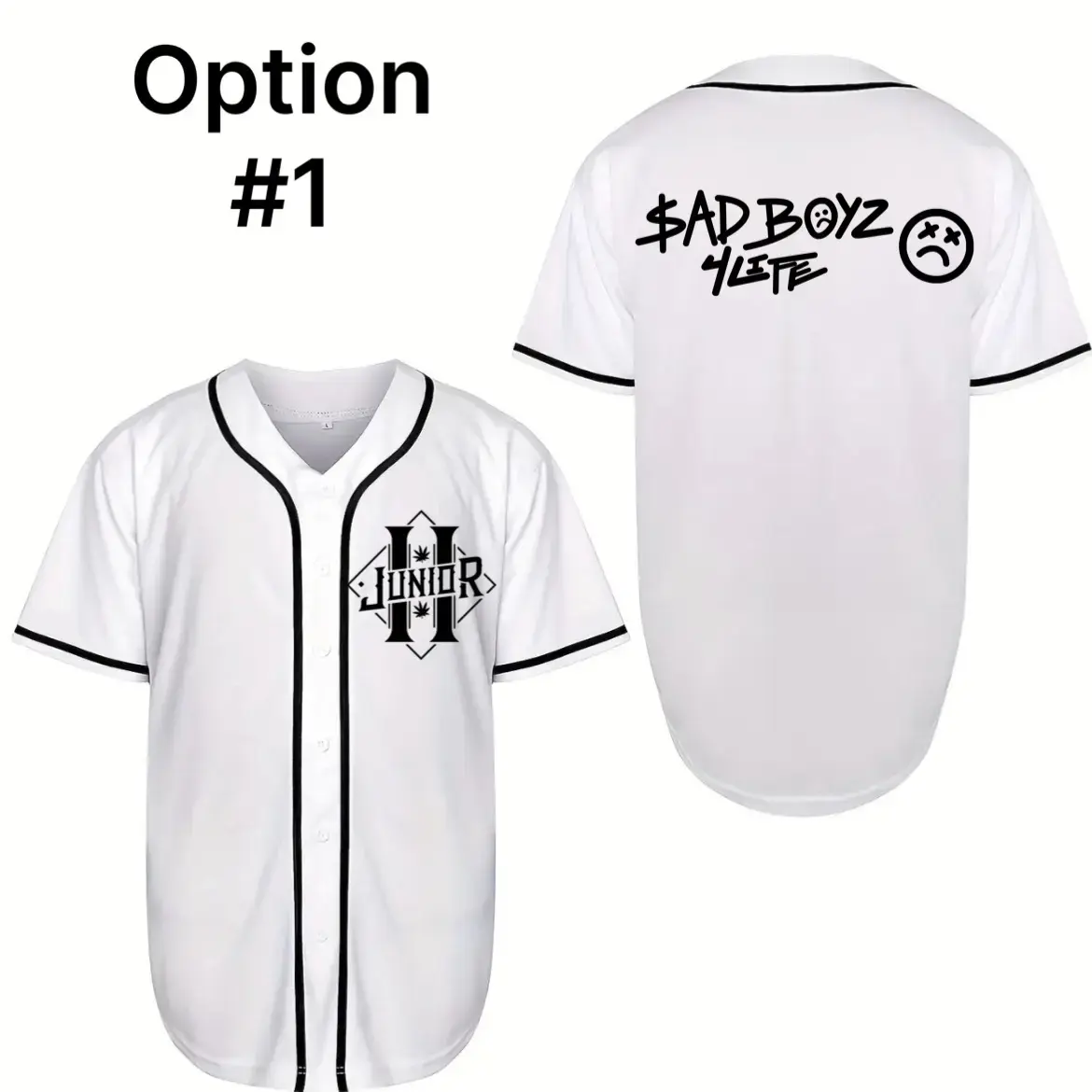 Sad Boys For Life Baseball Jersey, JuniorH Graphic Shirt, Unisex Casual Baseball Top, Gift For Music Fan