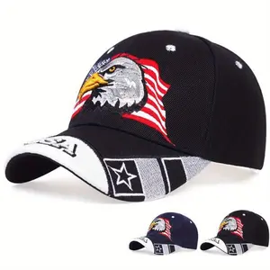 2026 Viral USA Flag Eagle Embroidered Baseball Cap | Unisex Sun Protection Adjustable Hat