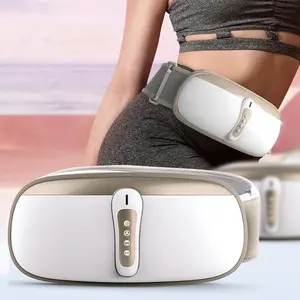 Electric Abdominal Massage, Vibrating Adjustable waist belt, 4 Massage Intensities, 100mm Diameter Enlarged Massage Plate, for Back , Buttocks, Belly and Thighs