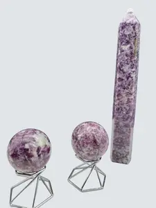 Lepidolite, Purple Mica & Unicorn Crystals - Natural Stones, Intuitively Chosen | Crescent Cast