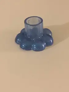 Sparkling Blue Flower Tapper candle holder