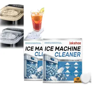 Ice Machine Cleaner Tablets- 12Pack/24Pack Household Kitchen Machine Cleaner, Keep Your Ice Tasty, Perfect for Kitchen Accessories, Easy to Use