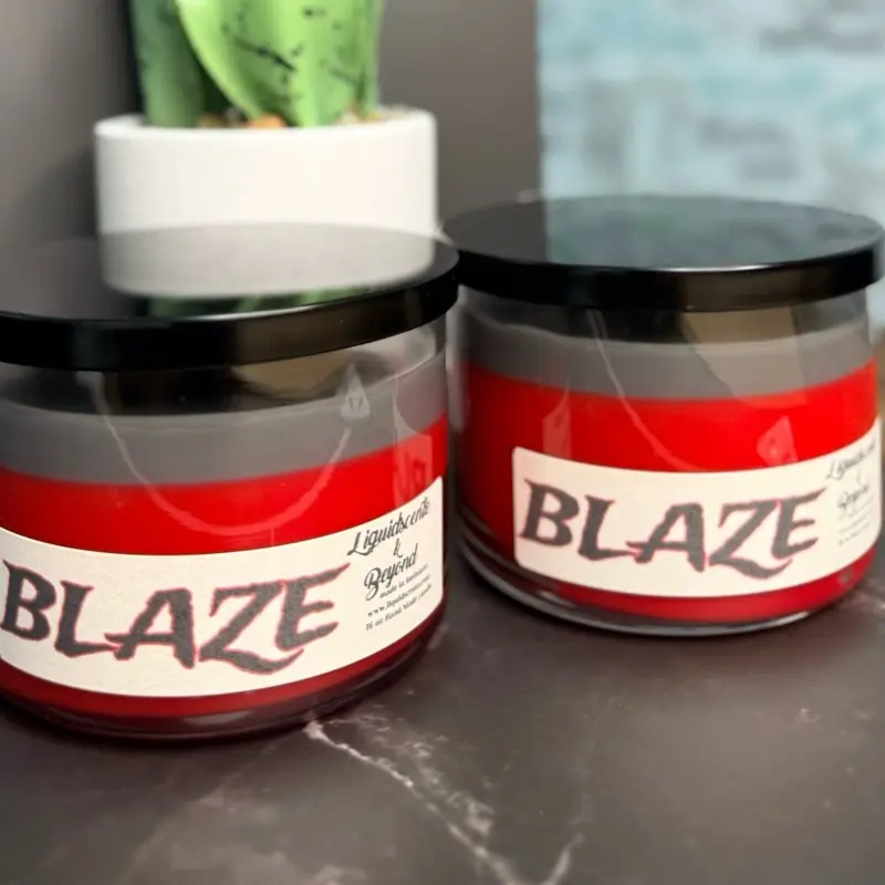 BLAZE Honey Tonka Spice 16 oz Wickless Candle for 50 Hours of Clean Flameless Fragrance Perfect for Cozy Nights Self Care Days
