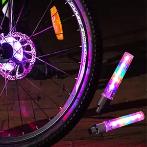 Bicycle wheel lights, 7-mode LED wheel lights (2-pack), bicycle/car wheel spoke lights, waterproof and weatherproof, 7-color variable, with motion sensor, suitable for all bicycle wheel diameters, toddler balance bikes, and electric bicycles.