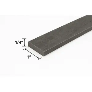 1/4" x 1" Steel Flat Bar Strip Plate