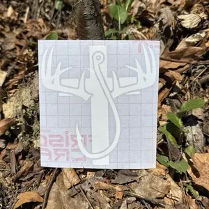 Hunting Cross Decal, Fishing Cross Decal, Fishing and Hunting Cross Decal