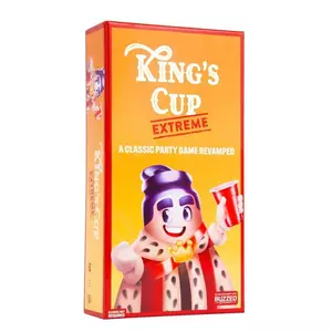 King's Cup Extreme - Party Game with Waterproof Cards - College Party Drinking Game Gift For Friends and Families