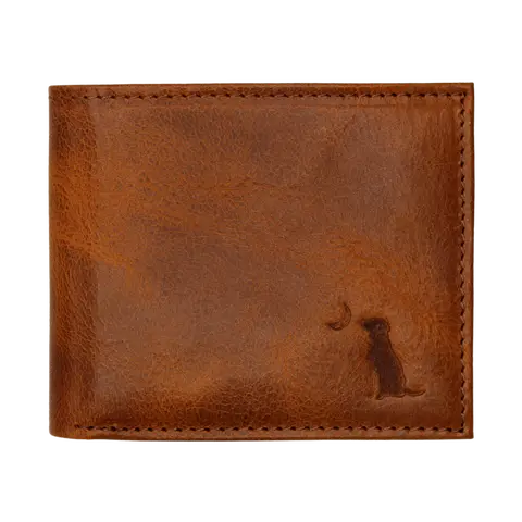 Local Boy Leather Bi-Fold Wallet for Men, Brown Clean Profile Men's Accessory, Everyday Use, Birthday Gifts for Boyfriend, Mens Gifts