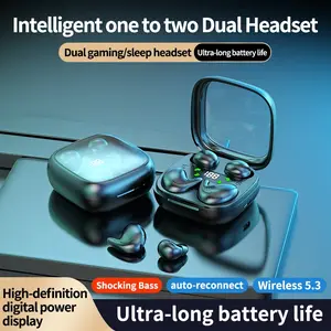 Two Pairs Four Earphones One Charging Case Wireless Headphones, Sports Wireless Earbuds, Multifunctional Earbuds, Running Sports Cycling, High-Definition Microphone, Anti-Slip, Suitable for Students Business Drivers