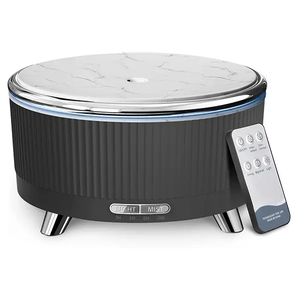 500ML Essential Oil Diffuser: Ultrasonic Aroma Diffuser with Remote Control for Spa Hotel Yoga Room - Humidifier for Bedroom with 7-Color Night Lights & Auto Shut-Off for Nursery/Women Home Relaxation#Summervibes
