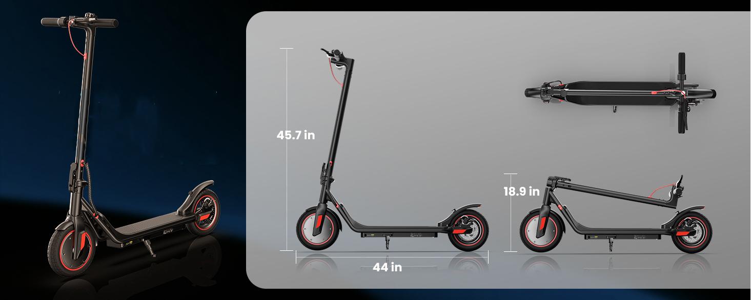 【summervibes】Long Range Commuter Electric Scooter, 22MPH/18MPH Max Speed, 21 Miles Long Range,10''/8.5'' Tires, Folding Electric Scooter Adults with Head Lights 【summervibes】Long Range Commuter Electric Scooter, 22MPH/18MPH Max Speed, 21 Miles Long Range,10''/8.5'' Tires, Folding Electric Scooter Adults with Head Lights