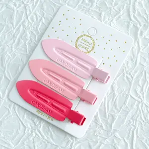 3 pieces No Bend Hair Clips, No Crease Hair Clips, Pin Curl Hair Clips for Makeup Hair Styling