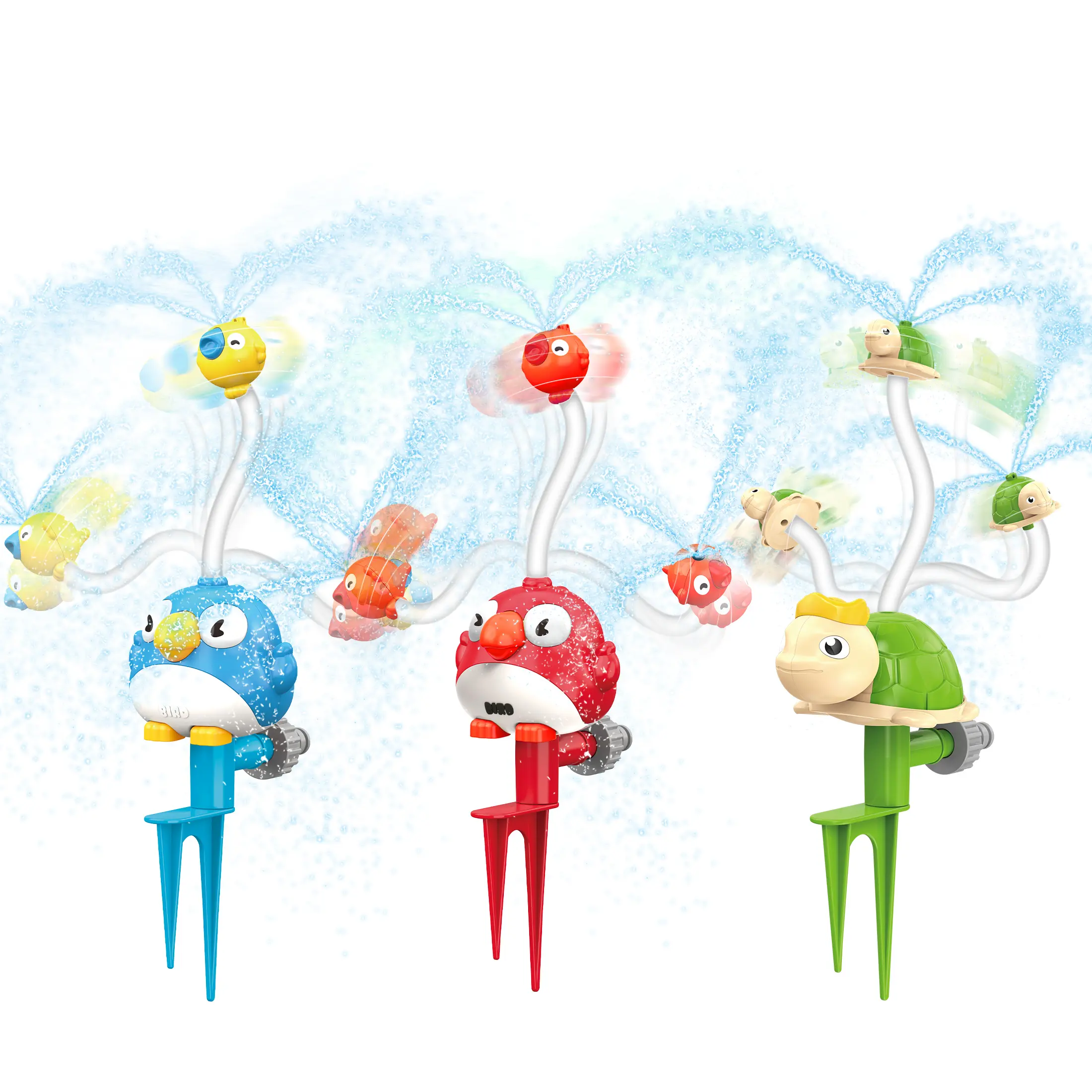 Spinning Sprinkler Toy– Powerful Water SprinklerToy for Kids & Adults, Sprays Up to 22 Feet. Perfect for outdoor water fun, garden watering, summer parties, and birthday celebrations!Pet Lawn Toys