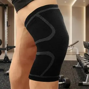 Adjustable Breathable Anti-Slip Knee Brace, Knee Compression Sleeve - Compression Support for Running, Hiking, Outdoor Sports, Knee Injury Recovery, Stabilizing Protection with Comfort Fit, High Elasticity