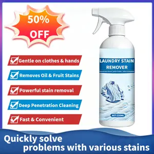 Clothing Cleaning Emulsifier Pre-treatment Detergent: Powerful Deep Stain Removal, Suitable for All Fabrics, Restores Faded Clothes, Fabric-safe, Skin-friendly, Sanitizing, Softening, Spot Stain Removing, Household Laundry Detergent, Baby & Mom Safe