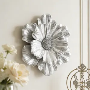 European Style Living Room Wall Decor, Handmade Abs Resin Flower Hanging Ornament, Indoor Home Decoration for Walls, Interior Wall Decor, Wall Ornaments, Hanging Wall Art, Floral Decoration