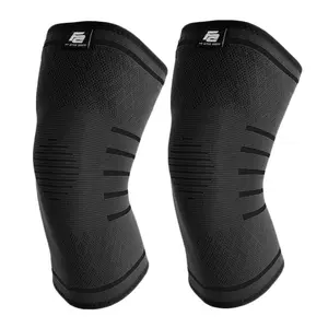 Fit Active Sports Flex Compression Knee Sleeves for Men and Women - Support Brace for Weight Lifting, Gym, Running, and Cross Training