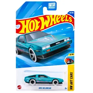 DMC Delorean Series Hot Wheels Art Cars, Model HW Green/Blue