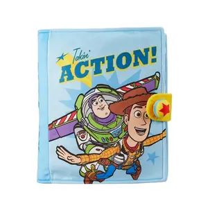 MINISO Disney Pixar Toy Story Comic Book Pillow - Official Collectible "Takin' ACTION!" Design, Soft Plush 18"x15" Cushion for Bed Sofa & Office