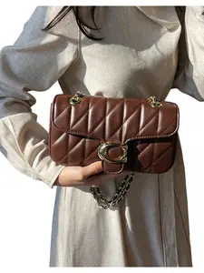 Women's Embroidered Chain Handbag Crossbody Bag, Fashion Design for Daily Use, Perfect Accessory for Trendsetters