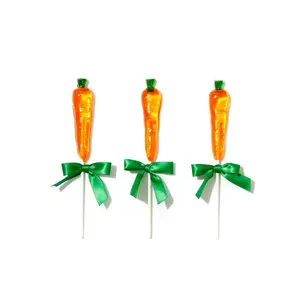 EASTER CARROT LOLLIPOP BOUQUET BUNDLE - 3 carrot lollipops