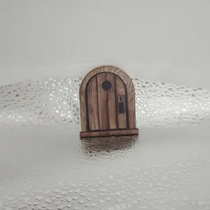 Mini Retro Wooden Fantasy Mouse Door Hanger, No Power Required, Easy Installation, Easter Halloween Christmas Decor, Fun Living Room Ornament