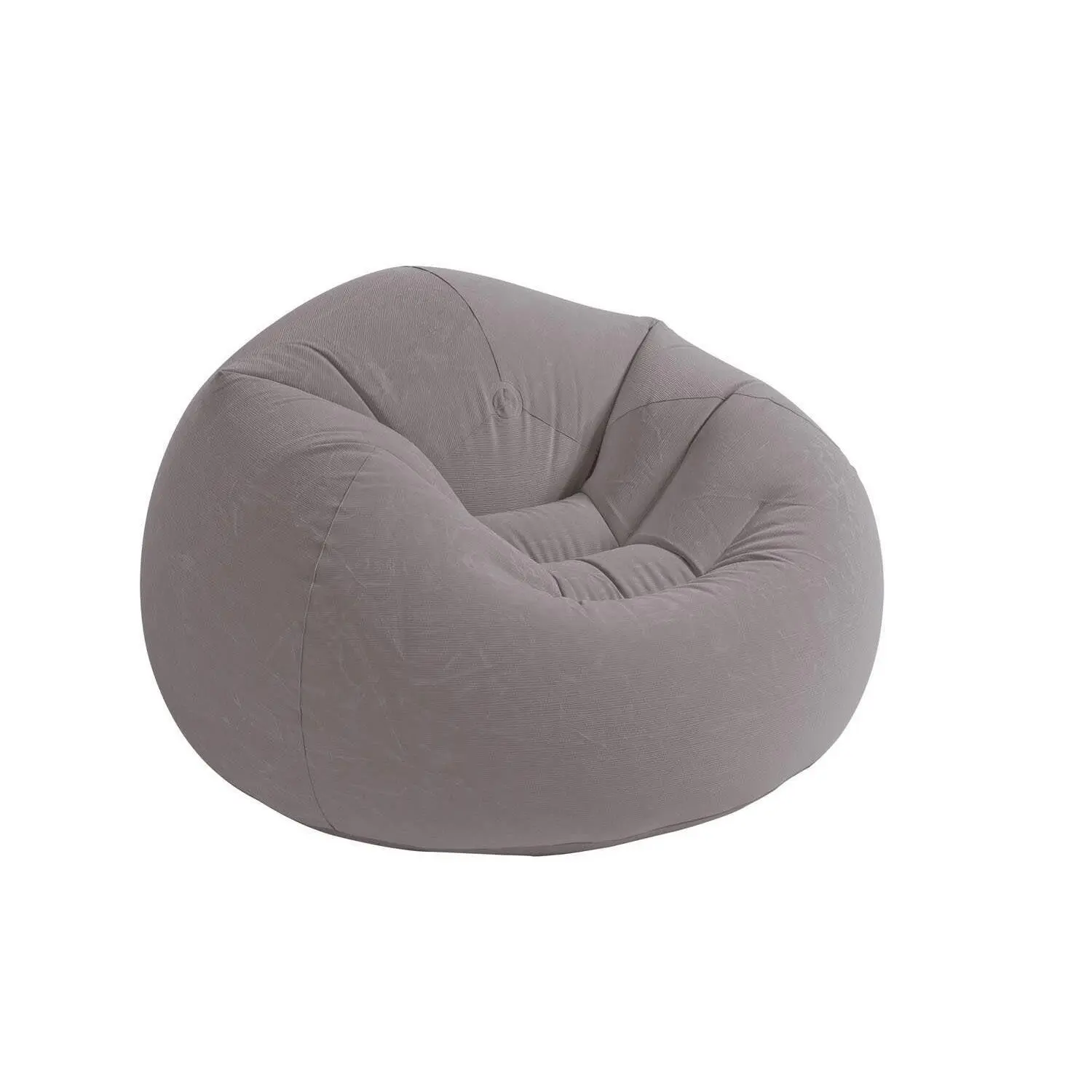 Intex Inflatable Contoured Corduroy Beanless Bag Lounge Chair, Grey | 68579EP Intex Inflatable Contoured Corduroy Beanless Bag Lounge Chair, Grey | 68579EP