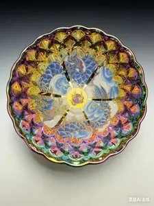 Iridescent Dragon Mandala Handcrafted Ceramic Tea cup – Artisanal Jianzhan
