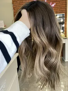 Soft 14 Inch High-Light Blonde Body Wave Wig, 150 Density, 100% Human Hair, Real Human Hair, Front Cut Baby Hair Lace, Lace Frontal Wig, Women's Daily Wear, Natural Looking Wig, Real Hair Wigs
