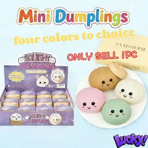 1pc mini single-color buns squeeze toy, Squishies, soft and slow rebound sensory toy, breathable relaxation soft slow bouncing stress relief desk tool, durable unique design, a relaxation gadget for adults, suitable for office Easter gift for childs